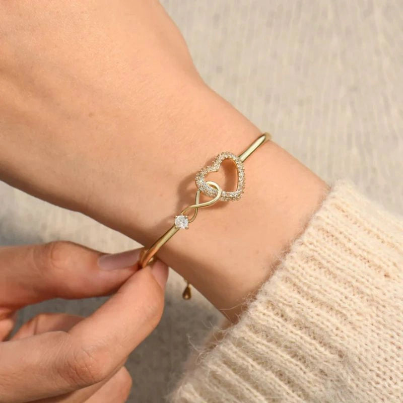 Pulsera Corazón Infinito💫 + Caja de Regalo 🎁