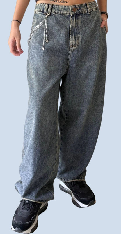 Baggy Jean Casual y Chic  🎁Regalo Cadena Desmontable + Envío Gratis y Pago Contraentrega