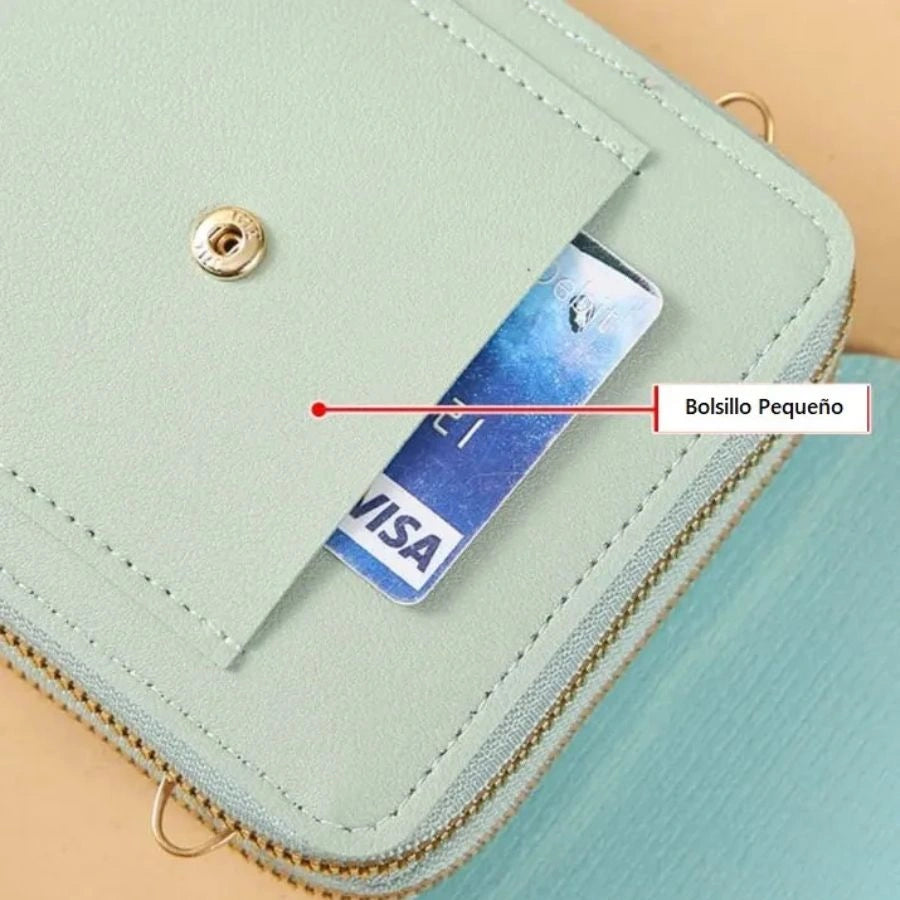 Bolso Porta Celular,  Billetera y Manos Libres  3 en 1 - Oferta Paga 1 lleva el segundo GRATIS