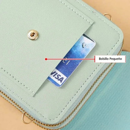 Bolso Porta Celular,  Billetera y Manos Libres  3 en 1 - Oferta Paga 1 lleva el segundo GRATIS