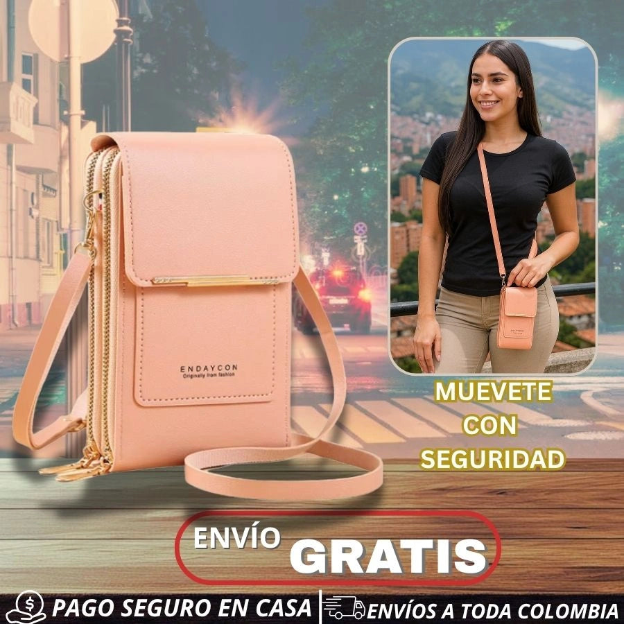 Bolso Porta Celular,  Billetera y Manos Libres  3 en 1 - Oferta Paga 1 lleva el segundo GRATIS